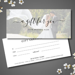 Hochzeit Foto Geschenkgutschein