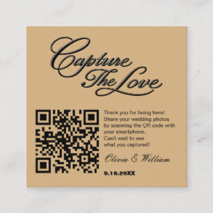 Hochzeit Foto-Sharing QR-Code Gast-Upload Begleitkarte