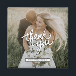 Hochzeit Foto Vielen Dank Magnet<br><div class="desc">Vielen Dank Magnete für Ihre Hochzeitsgäste - individuell mit Ihrem Foto und Namen.</div>