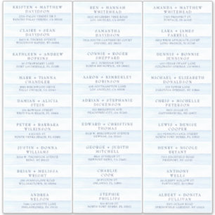 Hochzeit Gastadresse Labels Ocean Watercolor