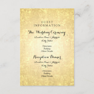 Hochzeit Gästebuch Gold Foil Stars Confetti Begleitkarte
