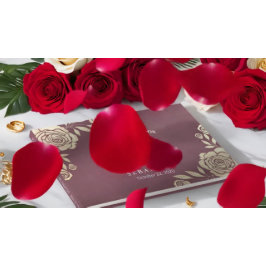 Hochzeit Gästebuch Moderne Goldene Rose Burgundy R