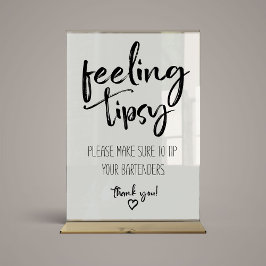 Hochzeit Gefühl Tipsy Poster