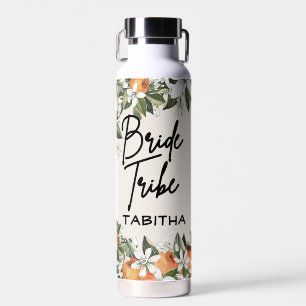 Hochzeit Georgia Peach "Bride Tribe" individuelle  Trinkflasche