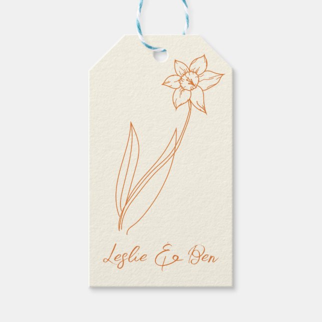 Hochzeit Geschenkanhänger (Vorderseite)