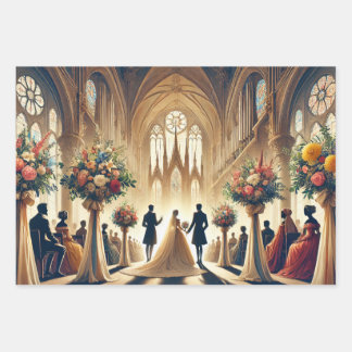 Hochzeit Geschenkpapier Set