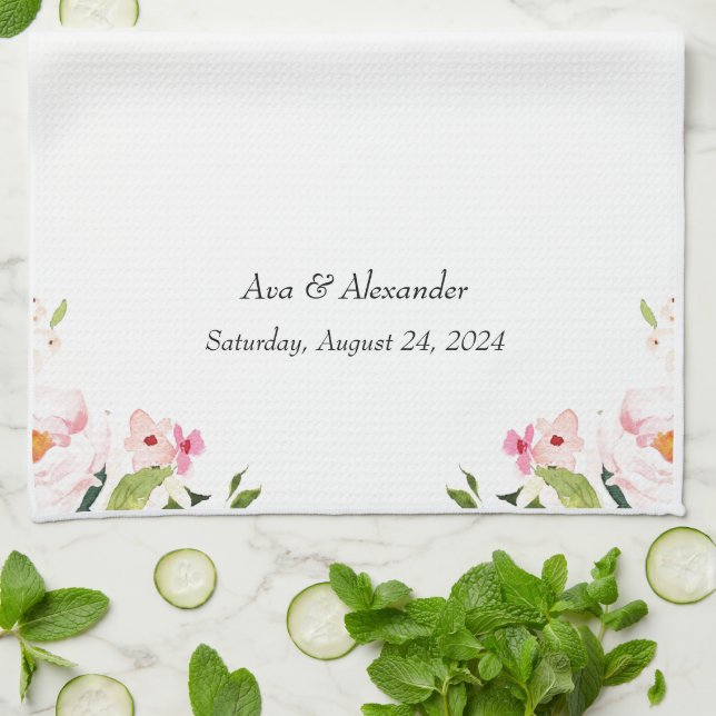 Hochzeit Geschirrtuch (Gefaltet)