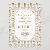 Hochzeit | Gold White Roaring 20s Art Deco