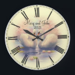 Hochzeit Große Wanduhr<br><div class="desc">Großartiges und hochwertiges Design. Du wirst es wie andere Liebe bekommen. Sie können dieses Design für ein anderes Produkt verwenden,  das Sie mögen,  oder Ihren Text hinzufügen. Vielen Dank. Ich wünsche Ihnen einen schönen Tag.</div>