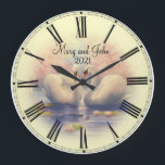 Hochzeit Große Wanduhr<br><div class="desc">Großartiges und hochwertiges Design. Du wirst es wie andere Liebe bekommen. Sie können dieses Design für ein anderes Produkt verwenden,  das Sie mögen,  oder Ihren Text hinzufügen. Vielen Dank. Ich wünsche Ihnen einen schönen Tag.</div>