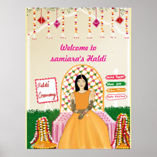 Hochzeit Haldi Poster