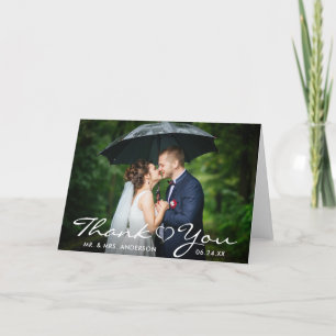 Hochzeit Herz Danke Braut Bräutigam Foto Falz