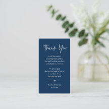 Hochzeit herzlichen Dank, Classy Navy Blue