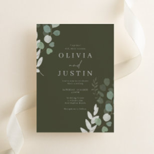 Hochzeit: Hochzeitsfeier mit Olivenbäumen Einladung
