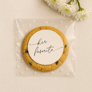 Hochzeit Ihr Lieblingsticker Runder Aufkleber