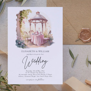 Hochzeit im Aquarellgarten Einladung