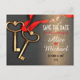 Hochzeit im eleganten Stil Speichern Sie das Datum Ankündigungspostkarte