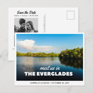 Hochzeit im Everglades National Park - Save-the-Da Postkarte
