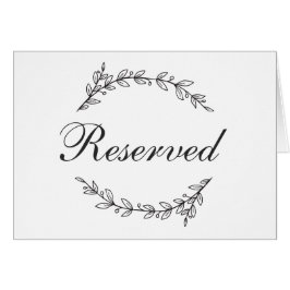 Hochzeit im Garten. Botanisch reserviert, schwarz-