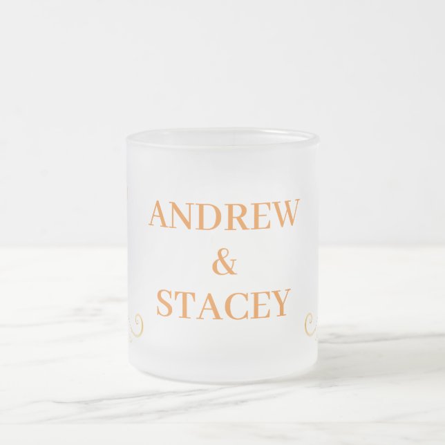 Hochzeit im Herbst Andrew & Stacey Coffee Tasse (Mittel)