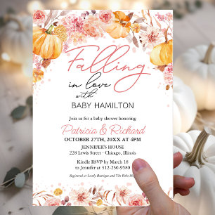 Hochzeit im Herbst - Babyparty Einladung