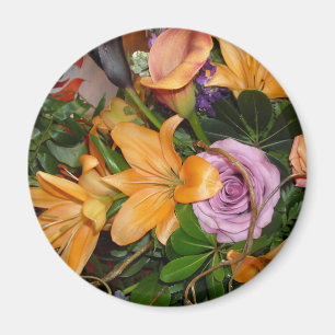 Hochzeit im Herbst Bouquet Magnet