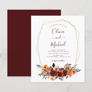 Hochzeit im Herbst Burgund Eukalyptus Floral