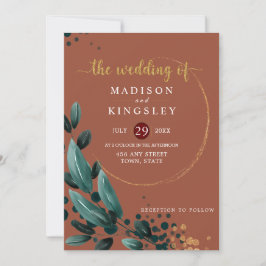 Hochzeit im Herbst 🍂 Deep Blue Floral Elegante 💙 Einladung