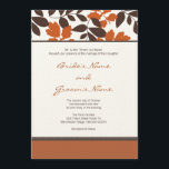 Hochzeit im Herbst Einladung<br><div class="desc">Dieses schöne Design und die schlicht elegante Einladung auf einem texturierten Papierstock sind perfekt für eine "Herbst" Hochzeit. Wenn Sie das Design Liebe haben und es in verschiedenen Farben sehen möchten,  kontaktieren Sie mich bitte unter ashleyagresta@yahoo.com!</div>