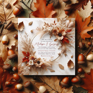 Hochzeit im Herbst Einladung Herbst Halloween Ernt