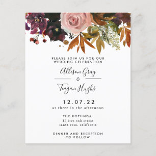 Hochzeit im Herbst   Flyer Haushalt