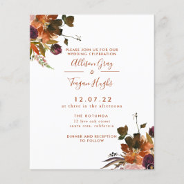 Hochzeit im Herbst | Flyer Haushalt