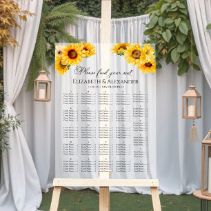 Hochzeit im Herbst für die Acrylblume Acrylschild