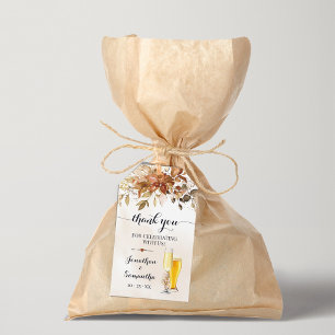 Hochzeit im Herbst für Herbstblasen und Bälle Geschenkanhänger