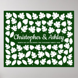 Hochzeit im Herbst Gästebuch Alternative 75 Gäste 