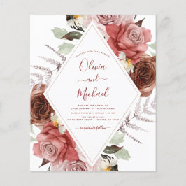 Hochzeit im Herbst Herbst Eukalyptus Flyer