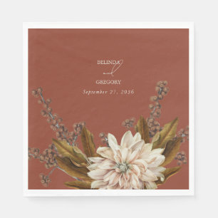 Hochzeit im Herbst Herbst Flora und Fauna Serviette
