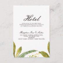 Hochzeit im Herbst Hotel Card - Rustikale Ernte Gr