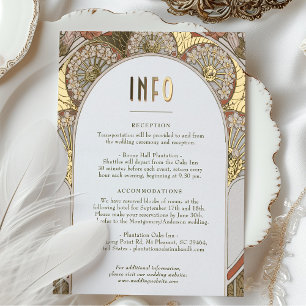 Hochzeit im Herbst INFO Vintag Art Nouveau Mucha e Folien Feiertagspostkarte