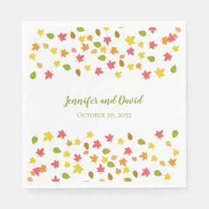 Hochzeit im Herbst Napkins Serviette
