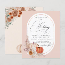 Hochzeit im Herbst Pampas Pumpkin