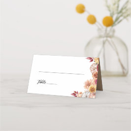 Hochzeit im Herbst Platzkarte