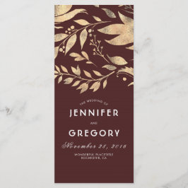 Hochzeit im Herbst-Programme für Burgund und Gold- Programm