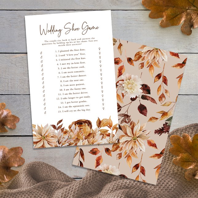 Hochzeit im Herbst Shoe Game (Fall Wedding Shoe Game
)