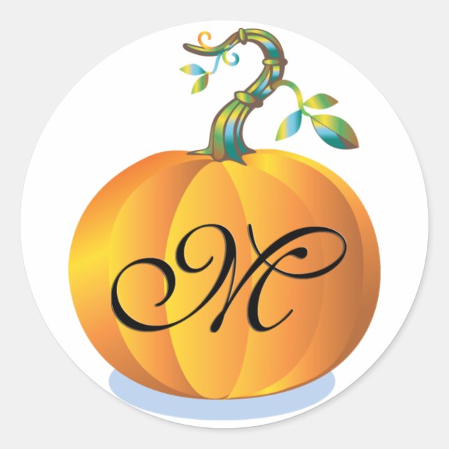 Hochzeit im Herbst Siegel Sticker (Vorderseite)