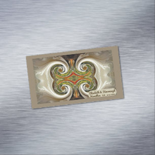 "Hochzeit im Herbst Table Bevorzugung" Business Ca Magnetische Visitenkarte