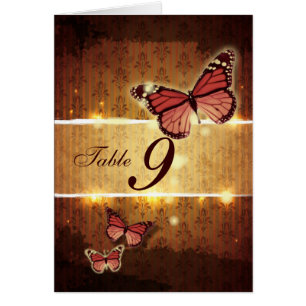 Hochzeit im Herbst-Tischnummer