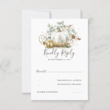 Hochzeit im Herbst UAWG von Gold und Weiß Pumpkins