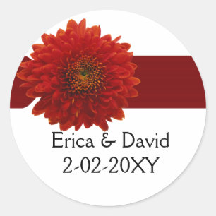 Hochzeit im Herbst Umschlag Aufkleber