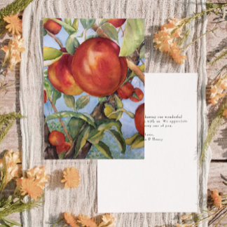 Hochzeit im Herbst Watercolor Dankeskarte
